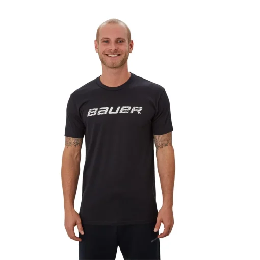 Bauer Graphic Ss Crew Sr Svart